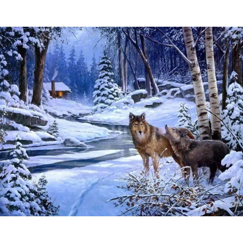 Wolven in het Sneeuw...