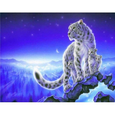 Witte Tijgers op een Berg