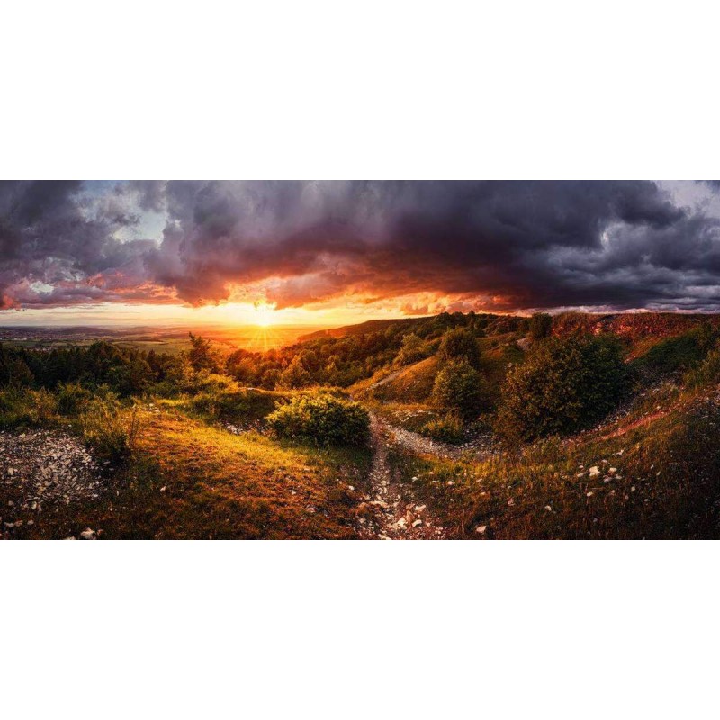 Zonsondergang Heuvel