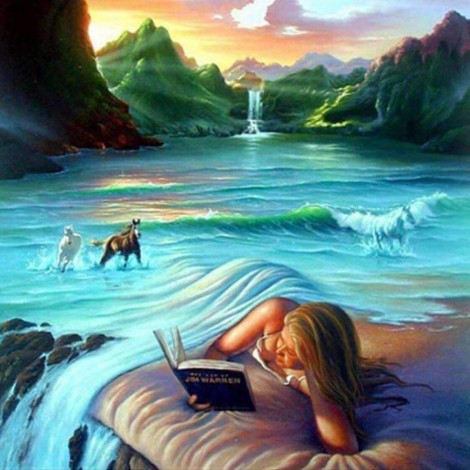 Meer Vrouw Deken Water