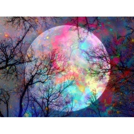 Volle maan | Gekleurd