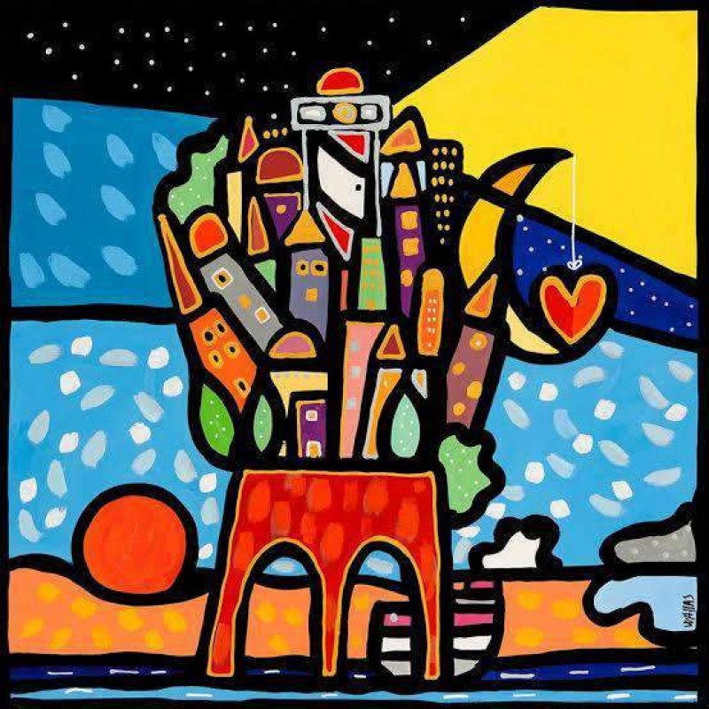 Vuurtoren in de Nach...