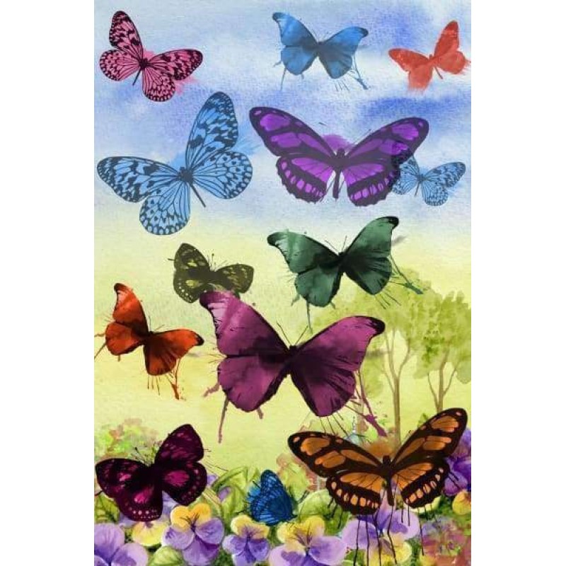 Gekleurde Vlinders S...