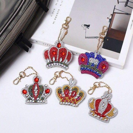 Sleutelhangers Kroontjes 5 stuks