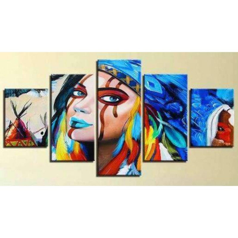 Gekleurde Indiaan | ...