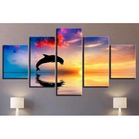 Dolfijn in Oceaan | Vijfluik