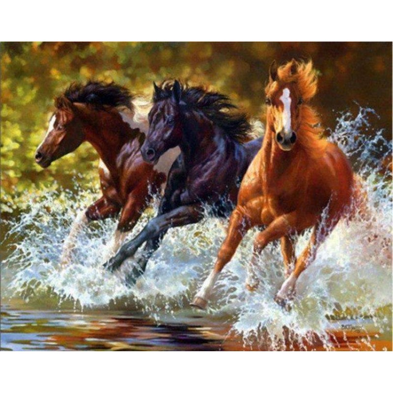 Paarden in het Water