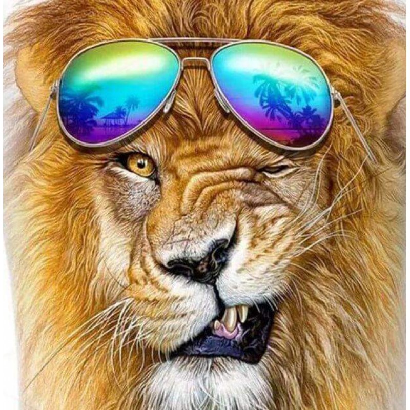 Leeuw met Zonnebril