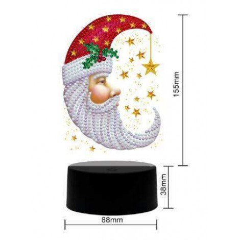 DP Lampje Statief Kerstman Sterren