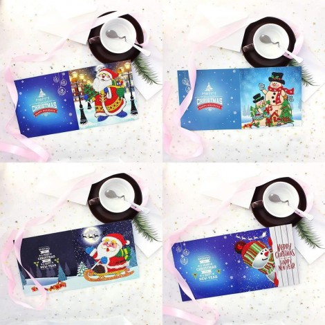 Kerstkaarten - Merry Christmas! #3 (4 stuks)