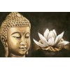 Buddha (Boeddha) Goud Lotus