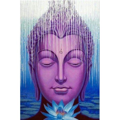 Buddha (Boeddha) Gezicht Paars