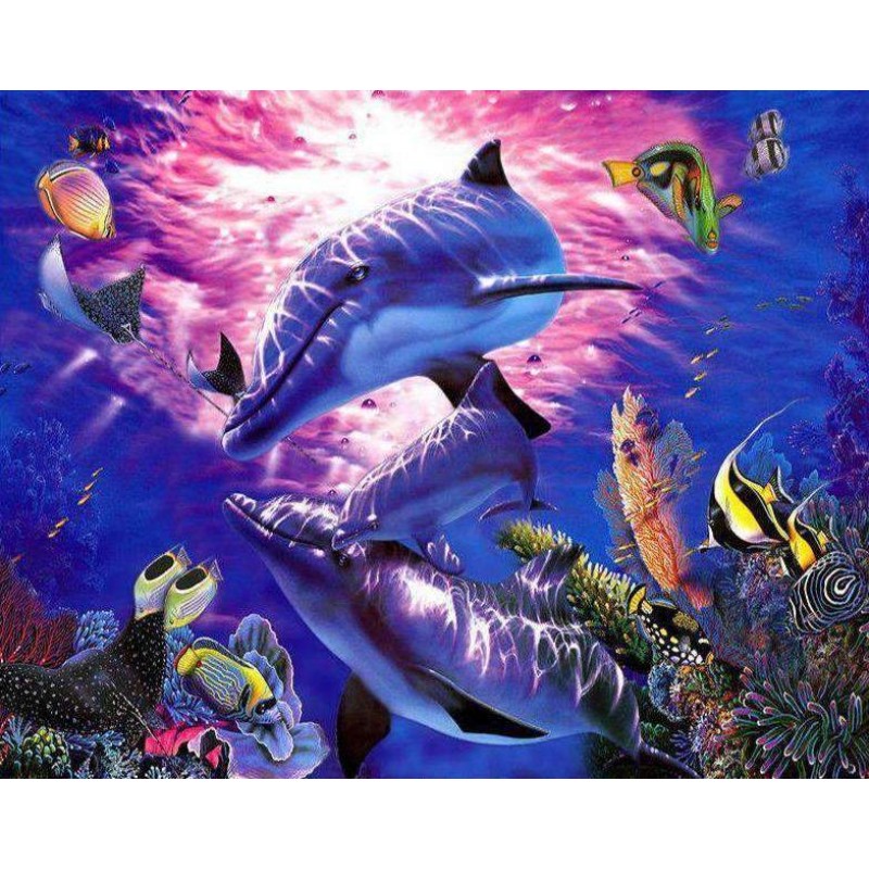 Dolfijn met Tropisch...