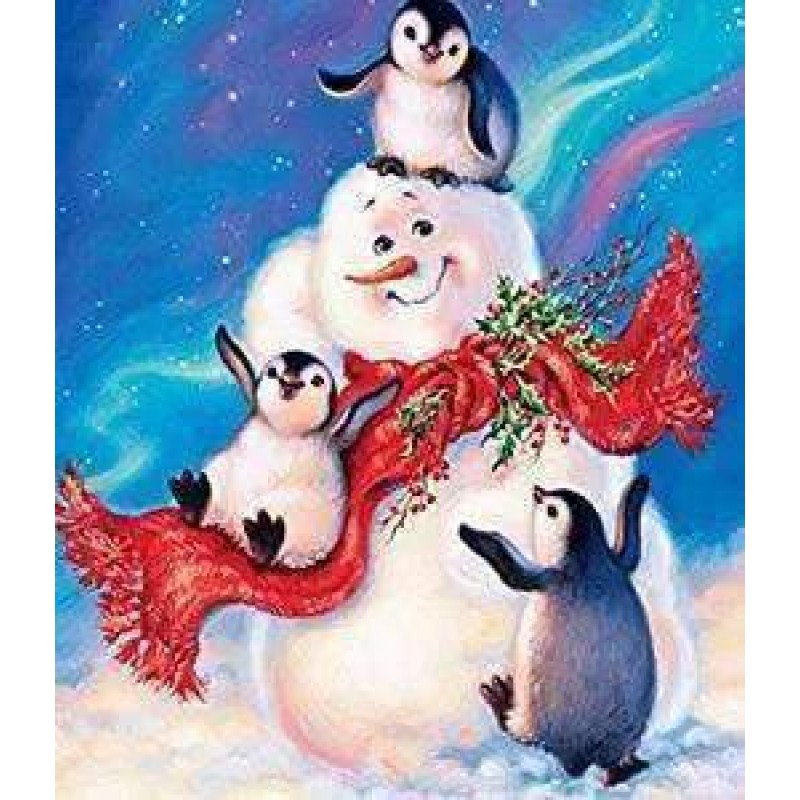 Pinguins met Sneeuwp...